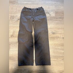 Brandy Melville Black Wide-Leg Cargo Pants